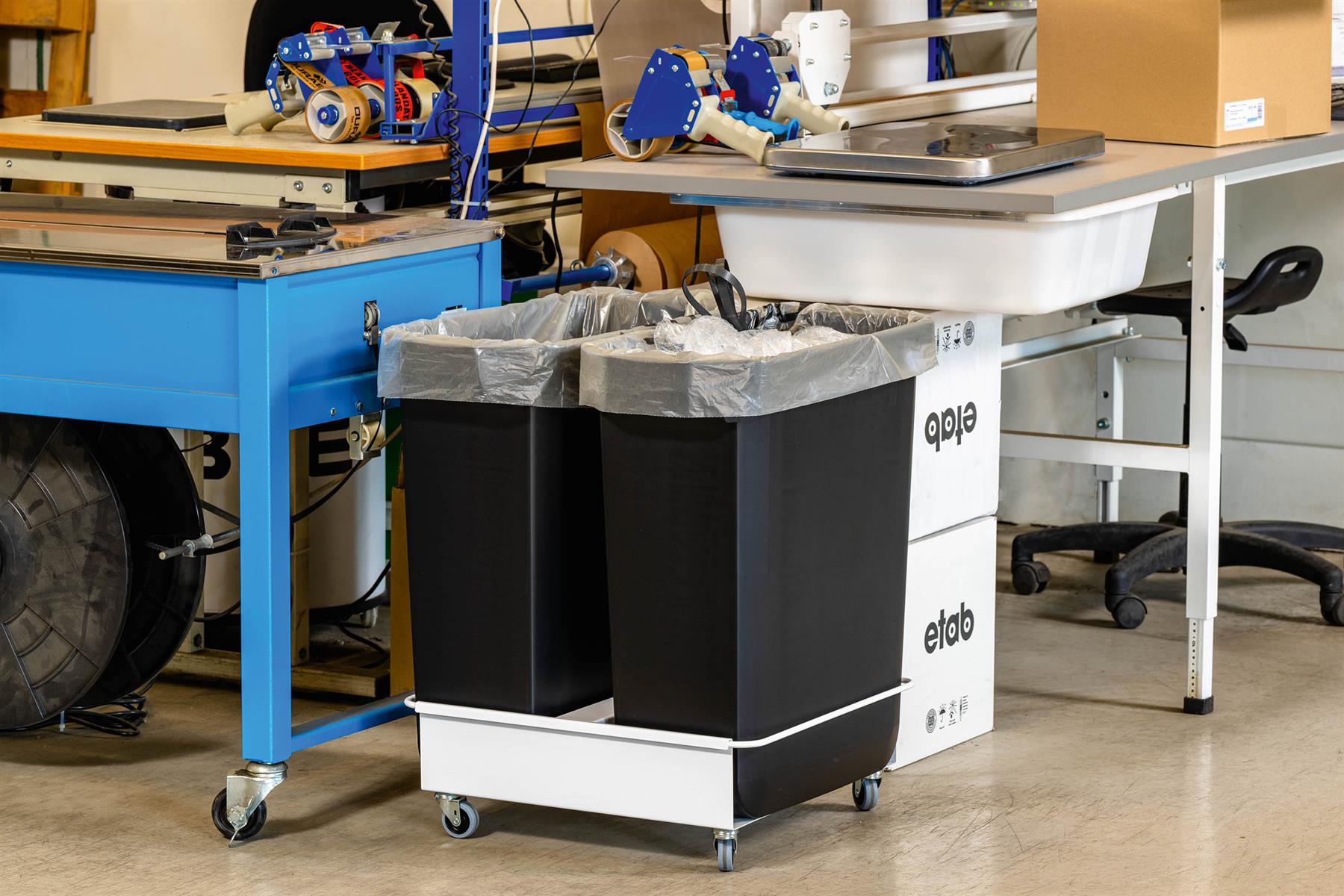 Durable ECO 110L Bin Bags | 100% Recycled Bin Liners | Fits 60L Bins | 25 Pack