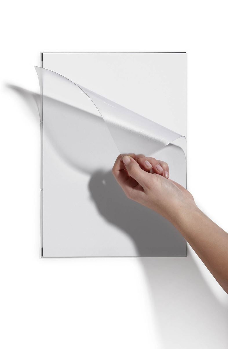 Durable Magnetic Transparent Info Pocket Signage for Metal | 2 Pack | A4 Clear