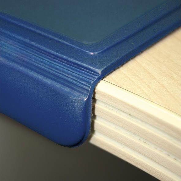 Durable Clear Overlay Edge Protector Desk Mat Pad for Notes | 65x50 cm | Blue