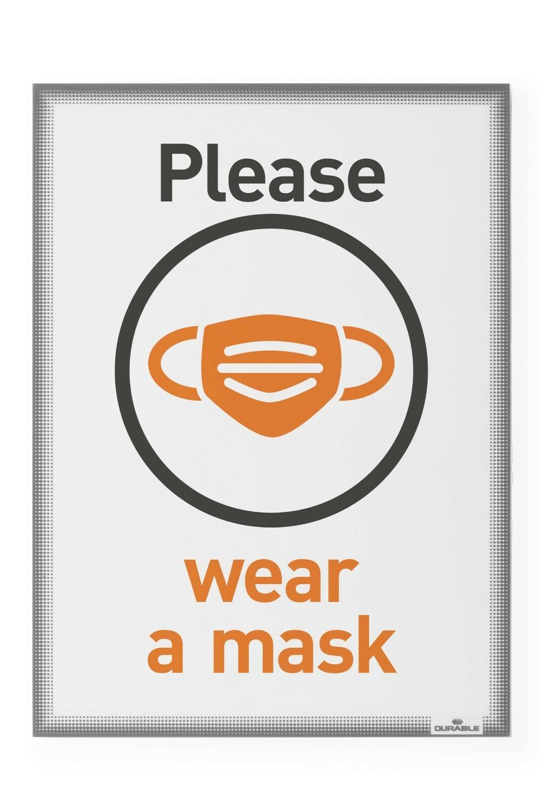 Durable Static Cling UV Info Pocket Signage for Glass | 5 Pack | A4 Grey