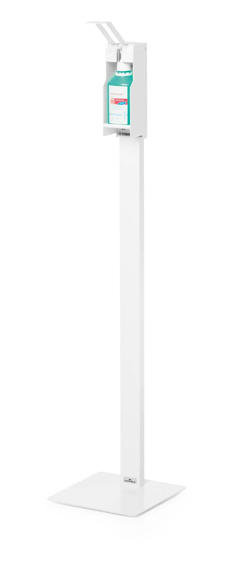 Durable Hand Sanitiser Disinfectant Dispenser Floor Stand | White