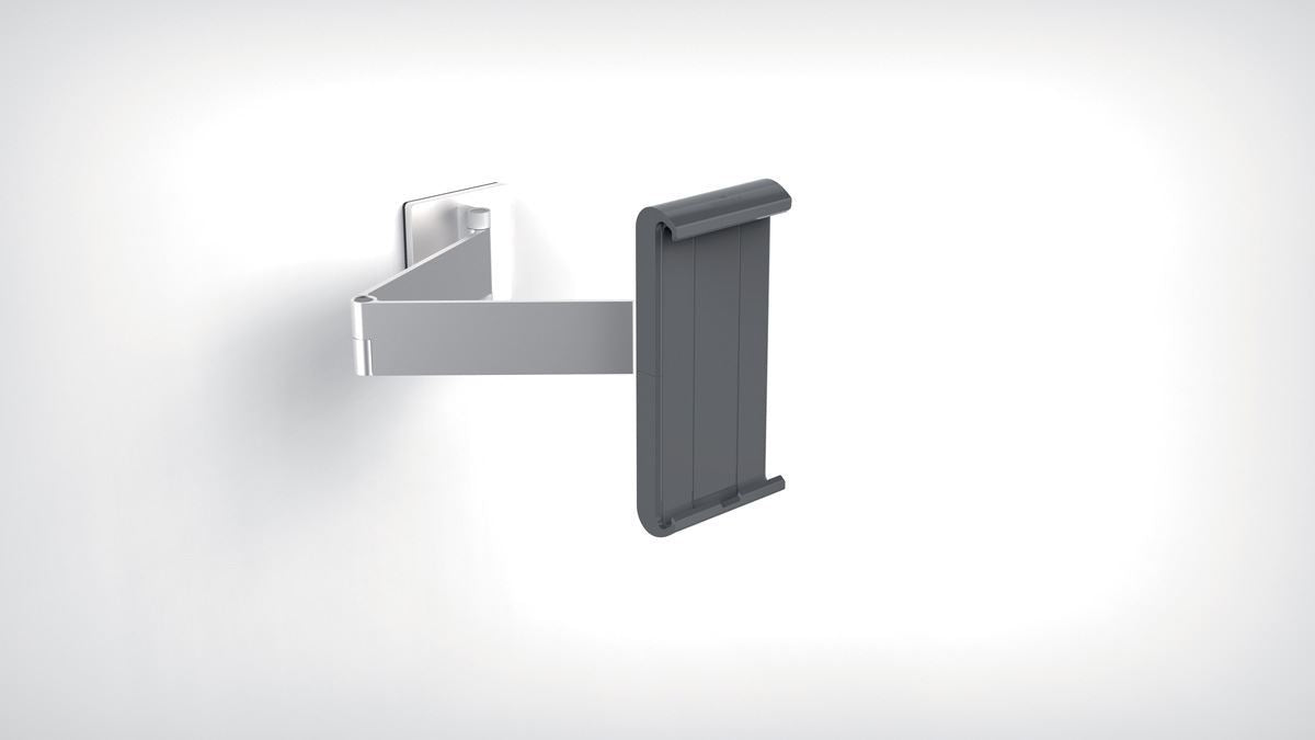Durable Aluminium Tablet Holder iPad Wall Arm Mount | Lockable & Rotatable