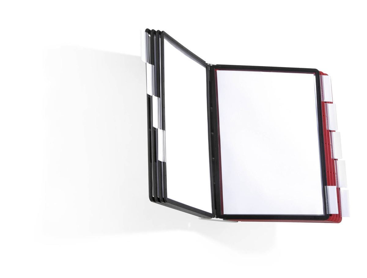 Durable SHERPA WALL 10 Display Panel Document Split Flap Index | A4 Colour Coded
