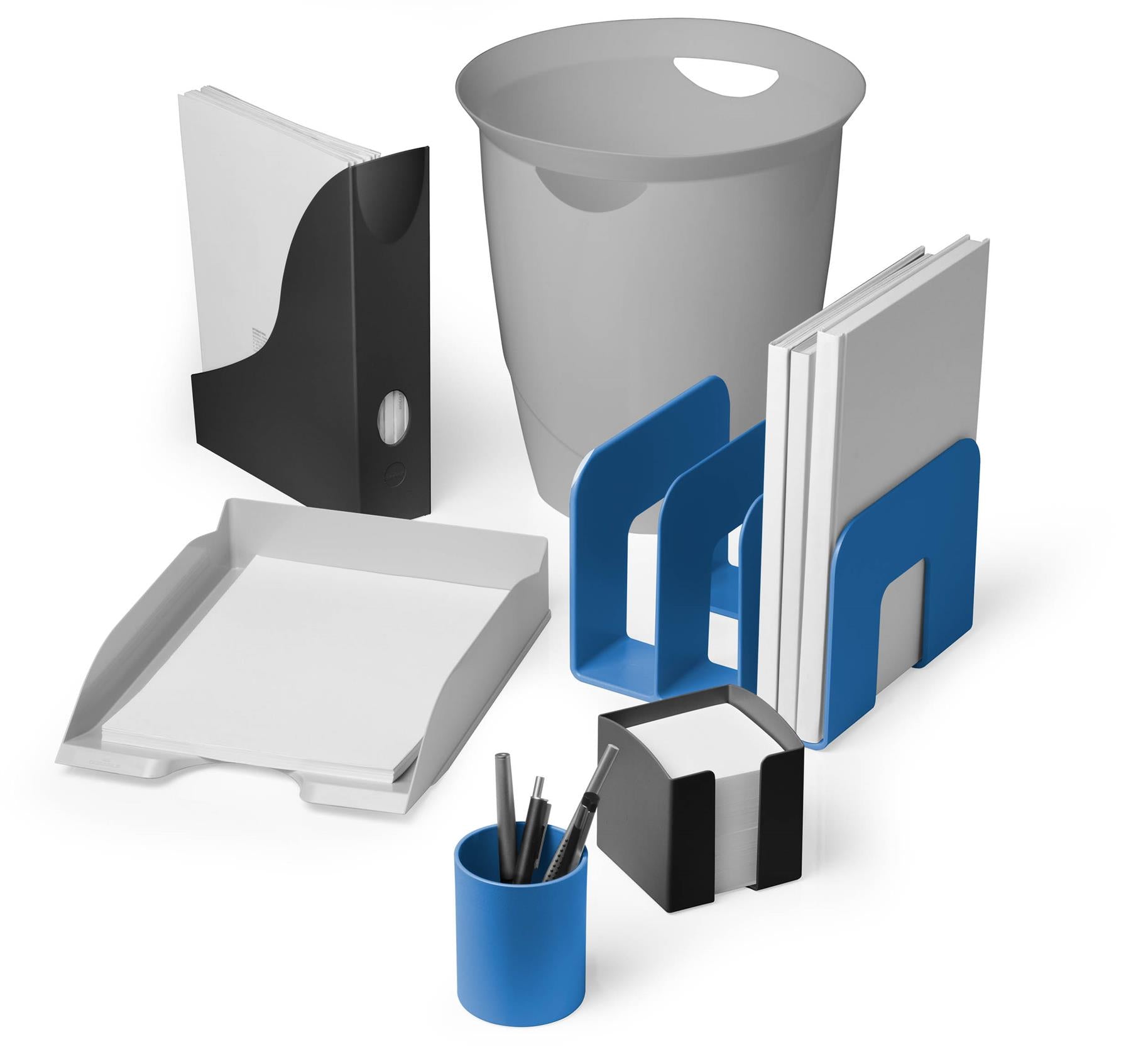 Durable ECO Recycled Plastic Stackable Letter Tray Document File | A4+ Grey