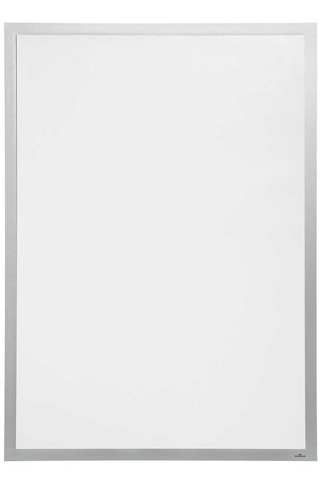 Durable DURAFRAME UV Poster Adhesive Magnetic Signage Frame | A2 Silver
