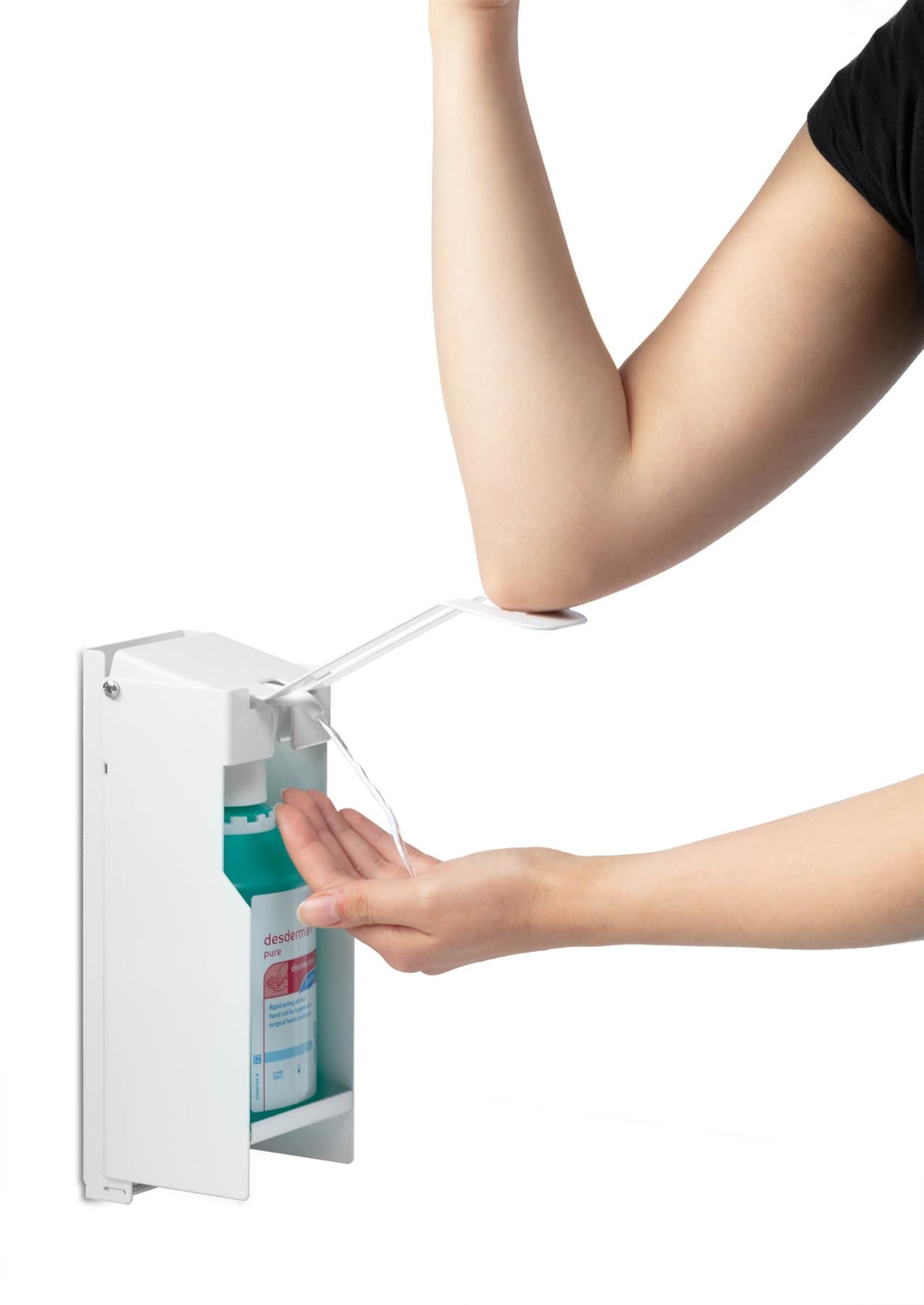 Durable Hand Sanitiser Disinfectant Dispenser Wall Mounted | White