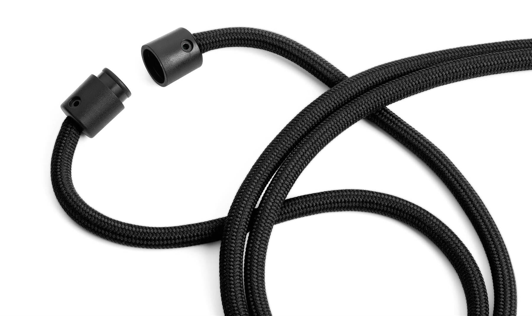 Durable Soft Recycled Fabric Lanyards with Safety Release| 10 Pack | Black