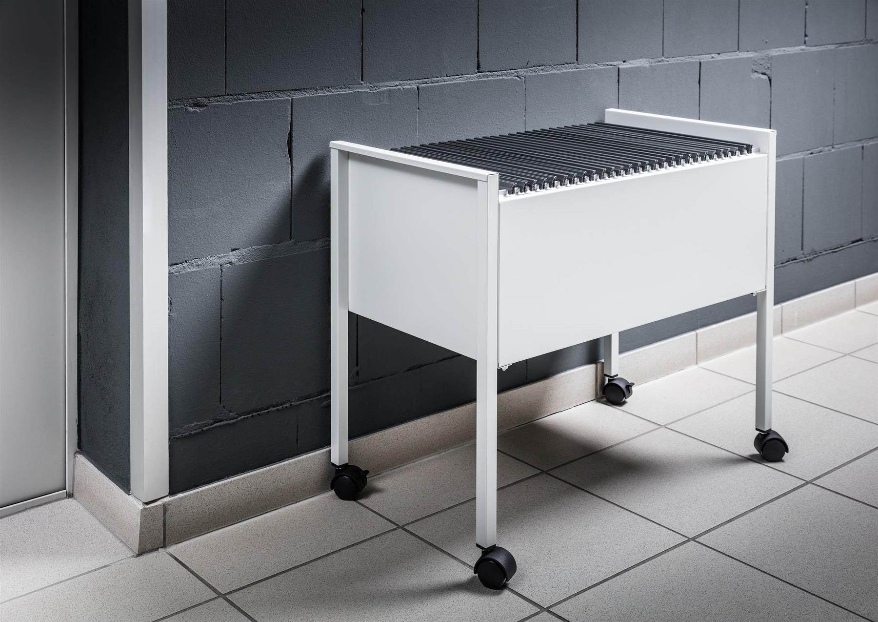 Durable ECO Universal Suspension File Trolley | for 80 A4 Folders | Grey