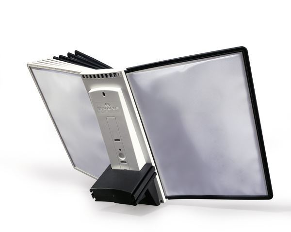 Durable SHERPA TABLE Extension Set | Module and 10 Panels | A4 Black & Grey
