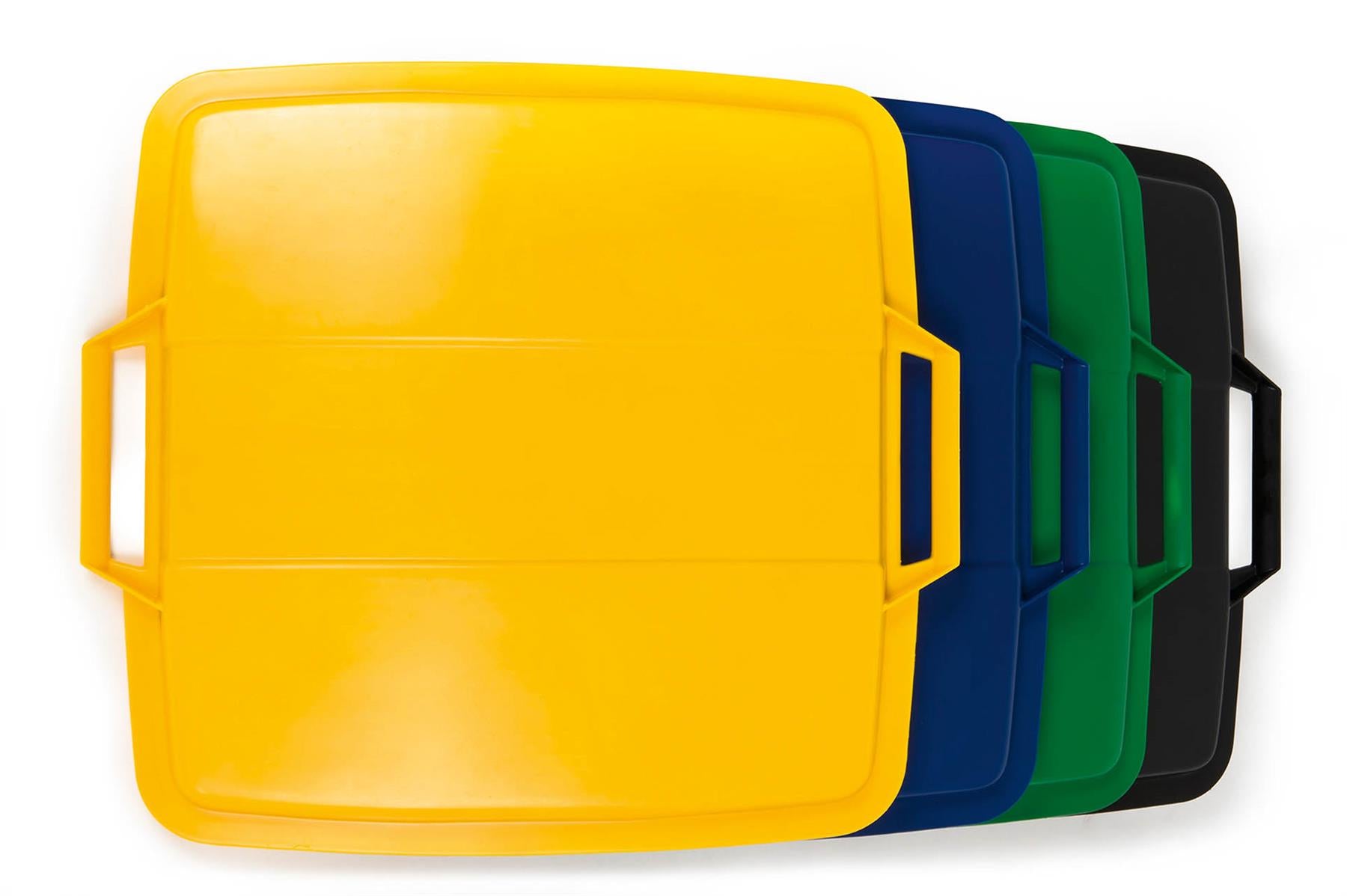 Durable 90L Bin Lid Green | Square Recycling Bin Lid | Food Safe | DURABIN