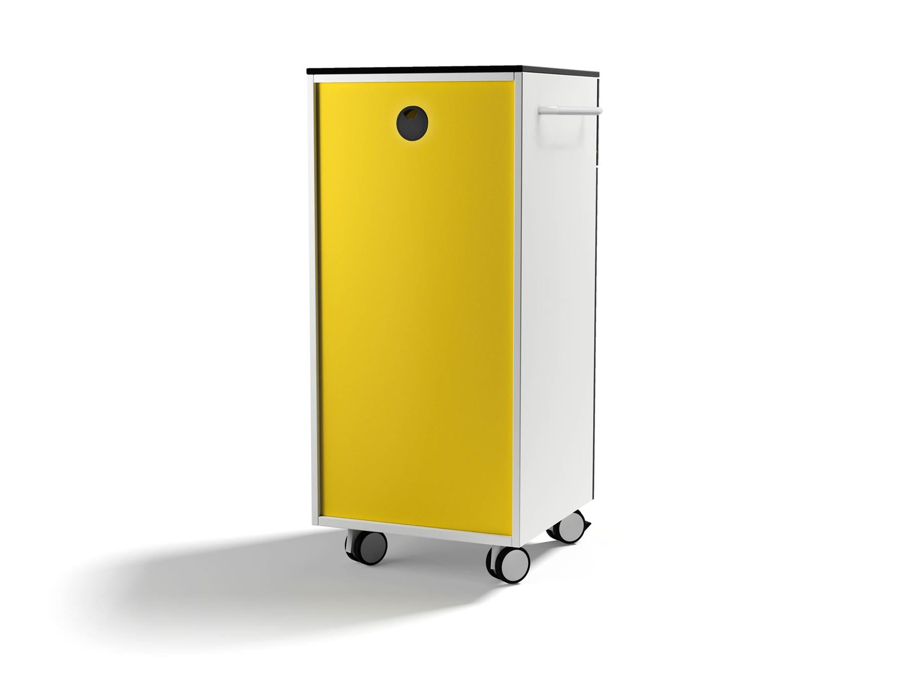 Durable QUARO ADVANCED | Multi-Function Office Trolley | Yellow