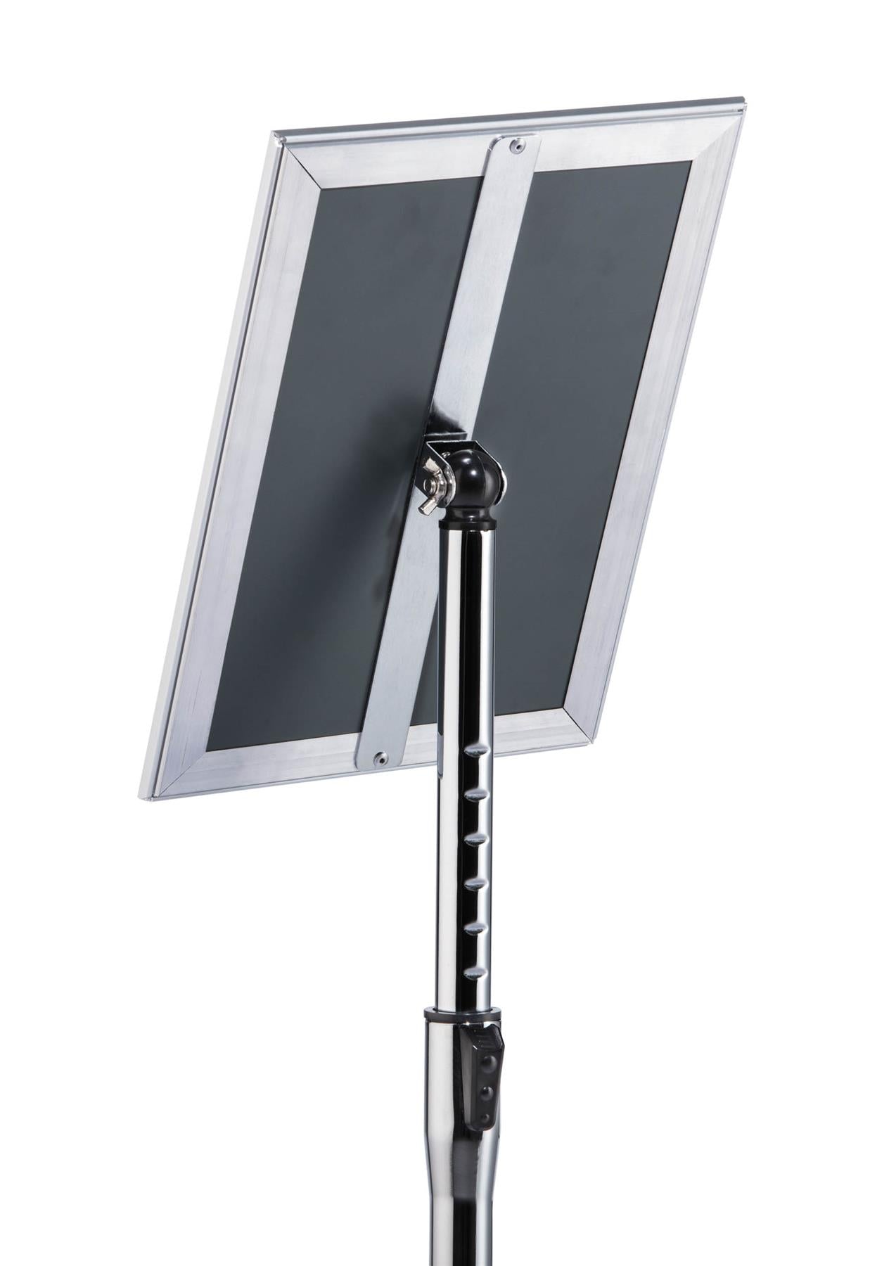 Durable Floor Stand with Aluminium Snap Frame Menu Poster Display | A4