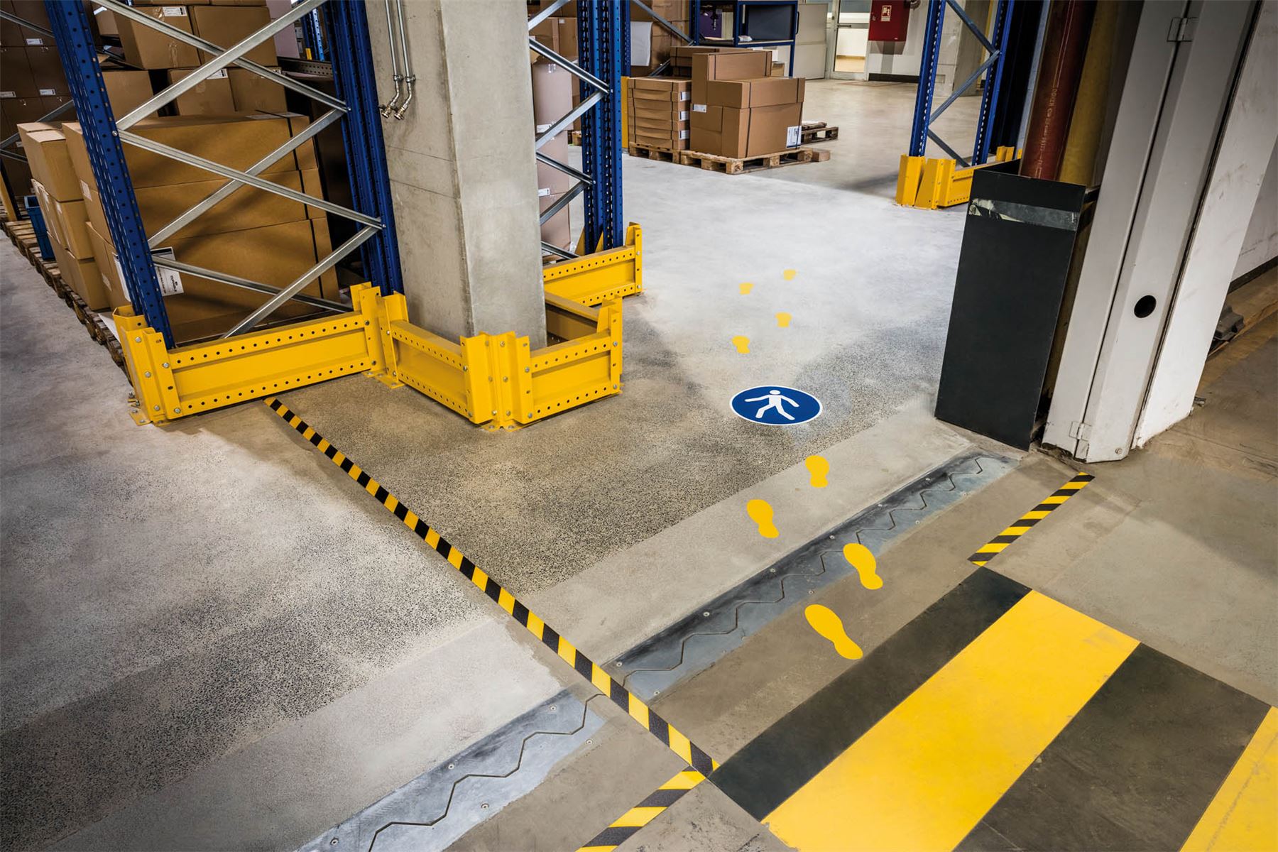 Durable DURALINE Heavy Duty Non-Slip Hazard Warning Floor Tape | 50mm x 30m