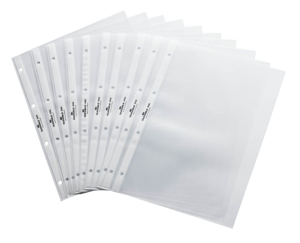 Durable Premium Punched Pockets for Table Flipcharts | 10 Pack | A4 Landscape