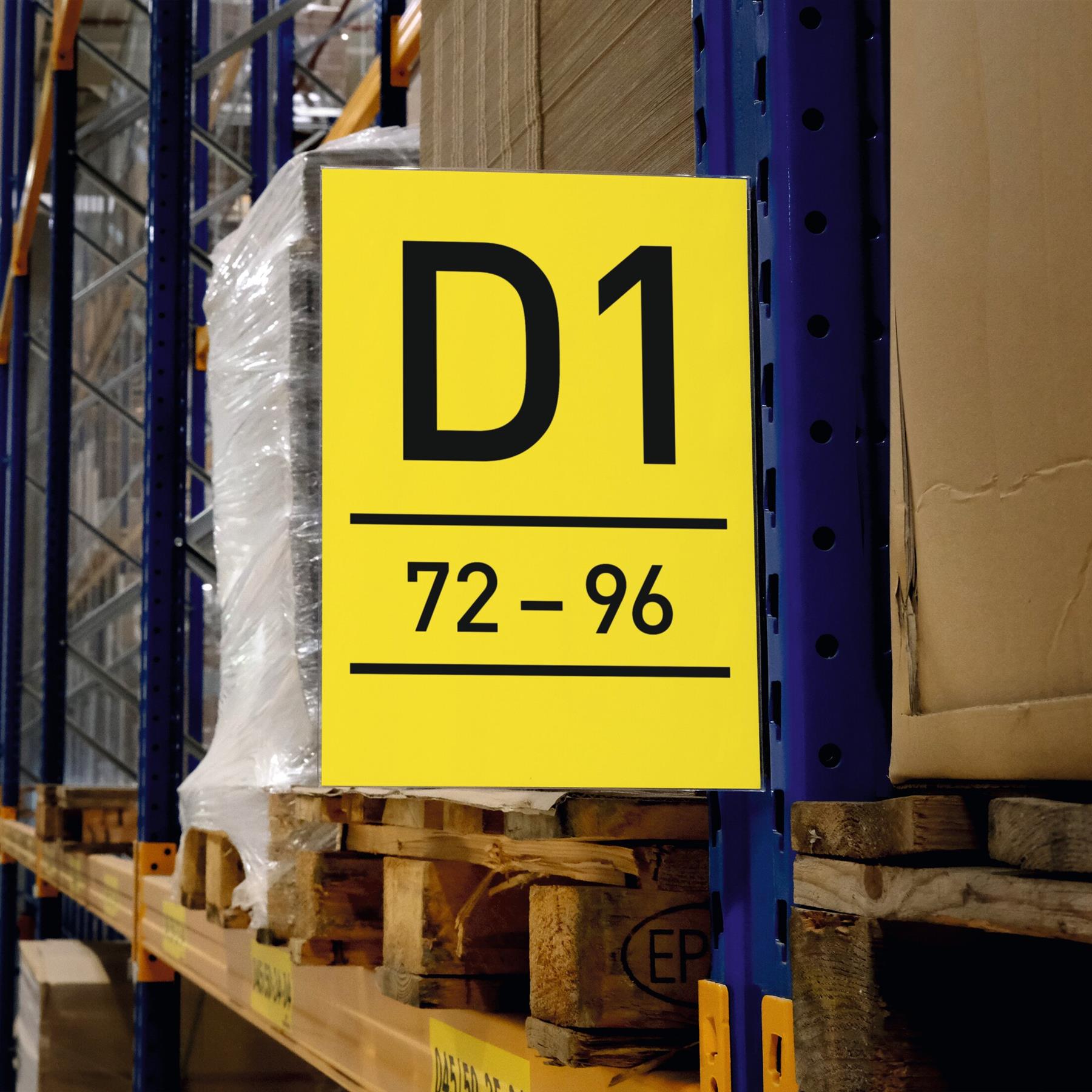 Durable Self-Adhesive Aisle Sign A4 Portrait | Warehouse Signage | 10 Pack