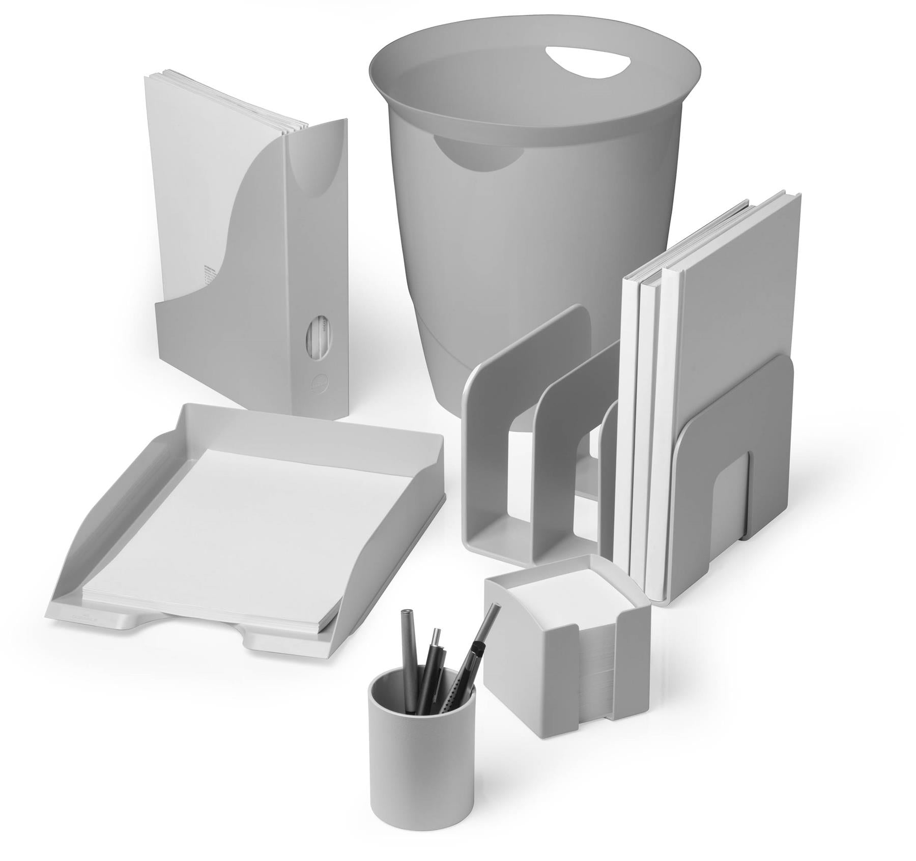 Durable ECO 800 Sheet Note Box Memo Pad Cube | Blue Angel Certified | Grey