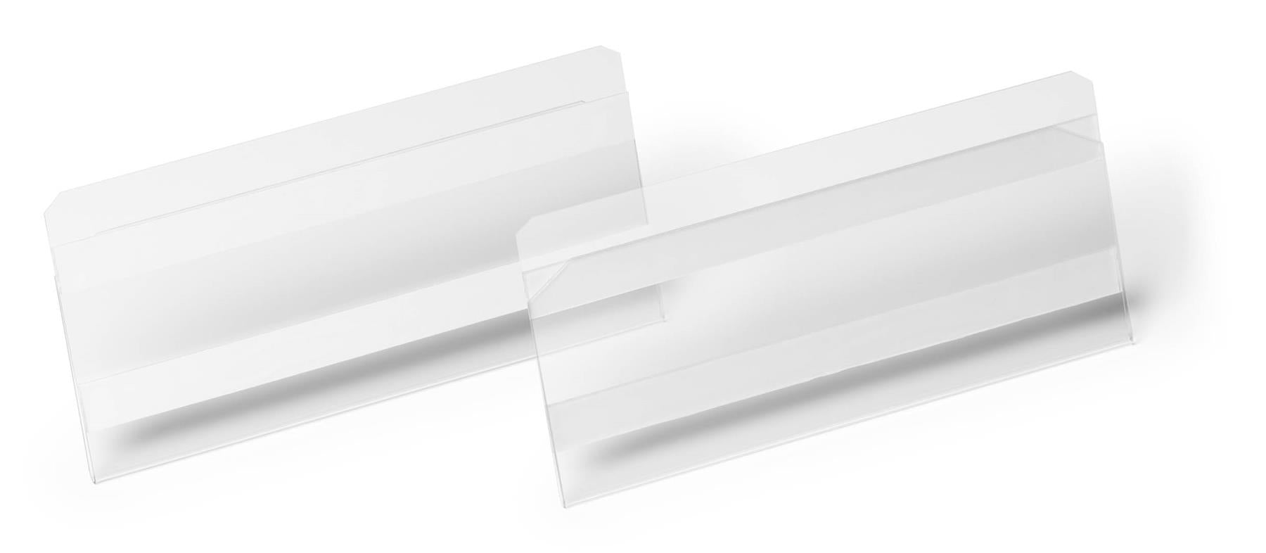Durable Self Adhesive Ticket Label Holder Document Pocket | 10 Pack | 150 x 67mm