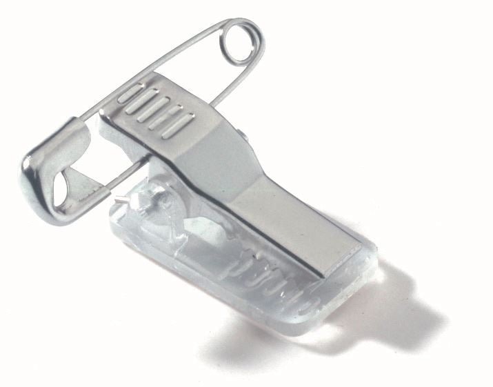 Durable Self Adhesive COMBI CLIP Clip and Pin for Name Tag ID Badges | 50 Pack