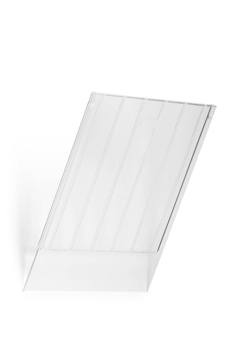 Durable Front Plate for FLEXIBOXX A4 Portrait Literature Tray | Clear
