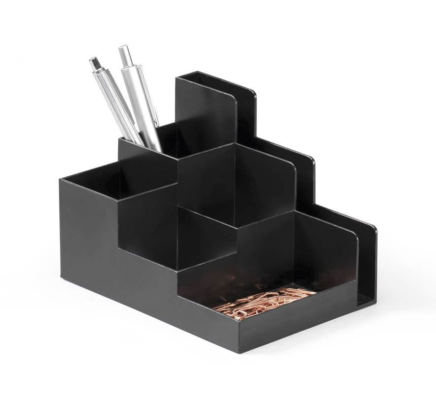 Durable OPTIMO Desk Stationery Organiser Tray Pen Pencil Tidy Storage | Grey