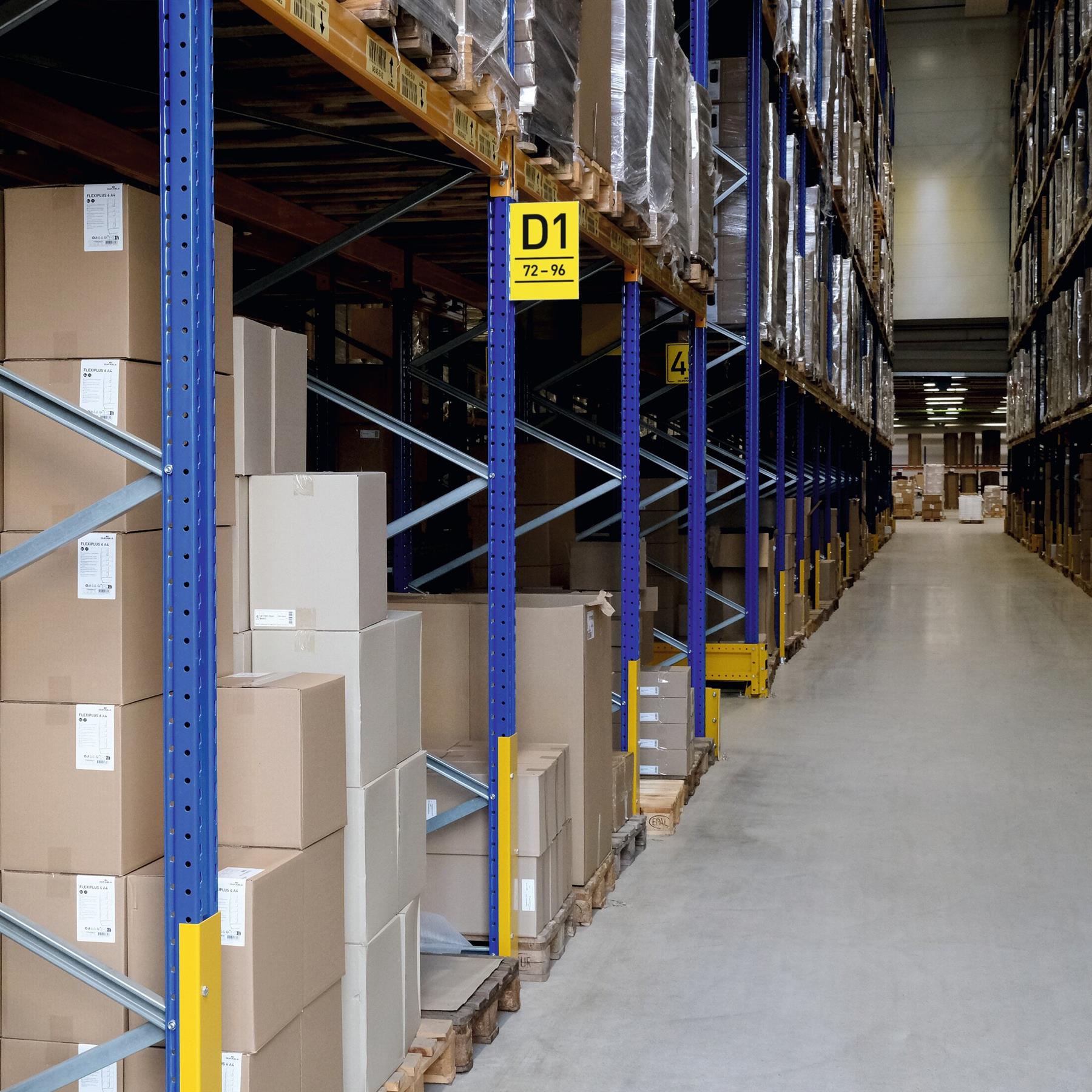 Durable Self-Adhesive Aisle Sign A4 Portrait | Warehouse Signage | 10 Pack