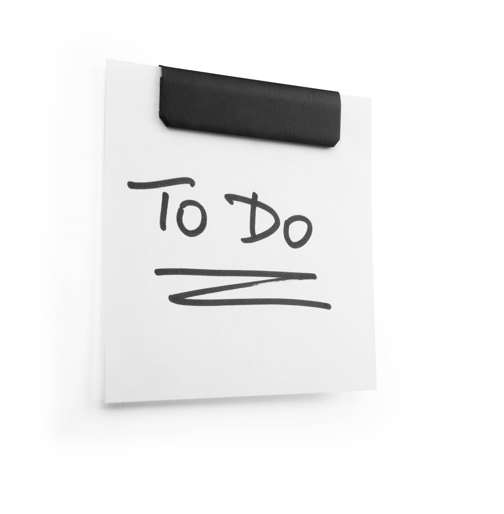 Durable DURAFIX Adhesive Backing Magnetic Notes Clips | 5 Pack | 60mm | Black