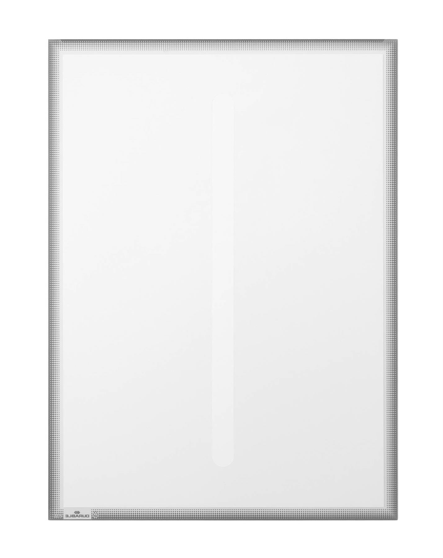 Durable Static Cling UV Info Pocket Signage for Glass | 5 Pack | A3 Grey
