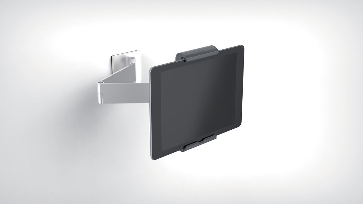 Durable Aluminium Tablet Holder iPad Wall Arm Mount | Lockable & Rotatable