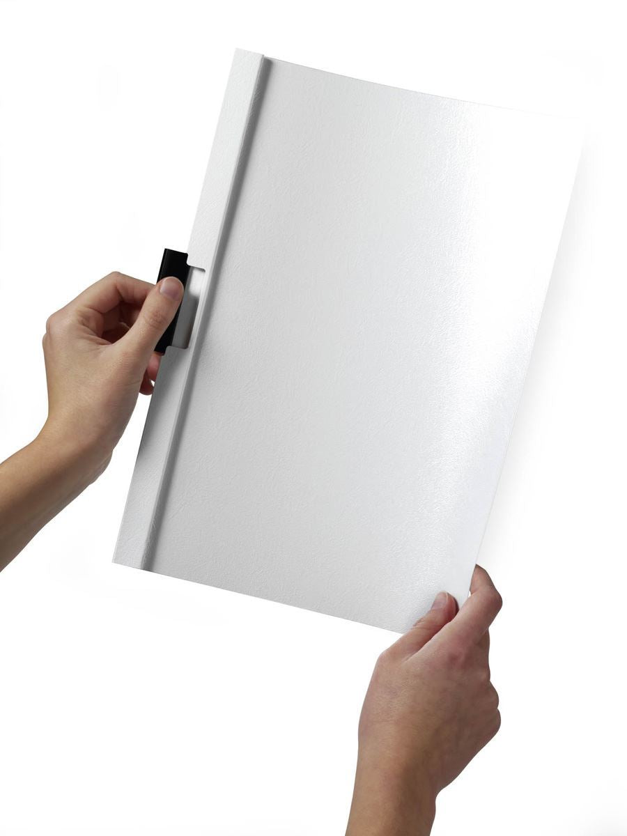 Durable DURACLIP 30 Sheet Document Metal Clip File Folder | 25 Pack | A4 Grey
