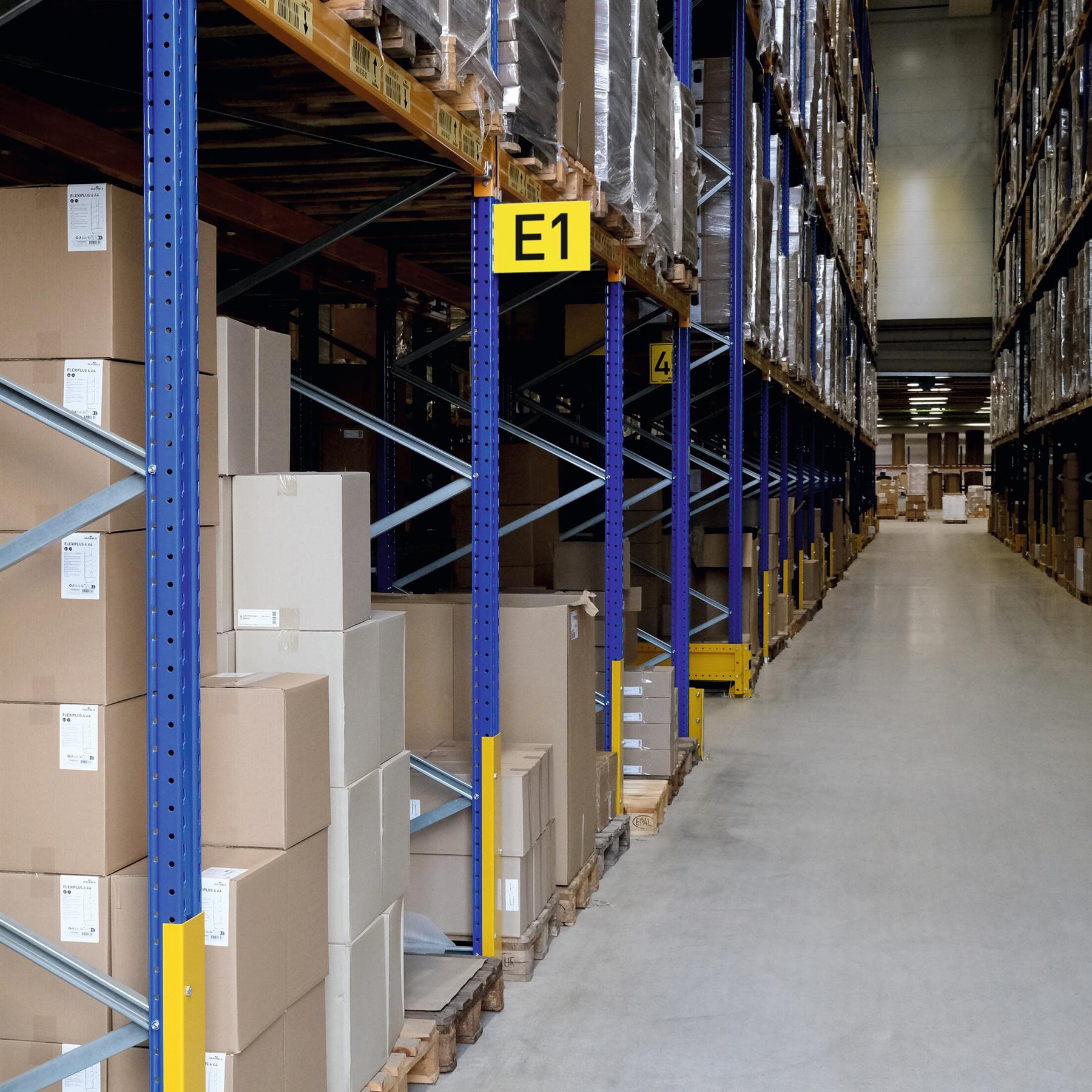 Durable Magnetic Aisle Sign A4 Landscape| Warehouse Signage | 10 Pack