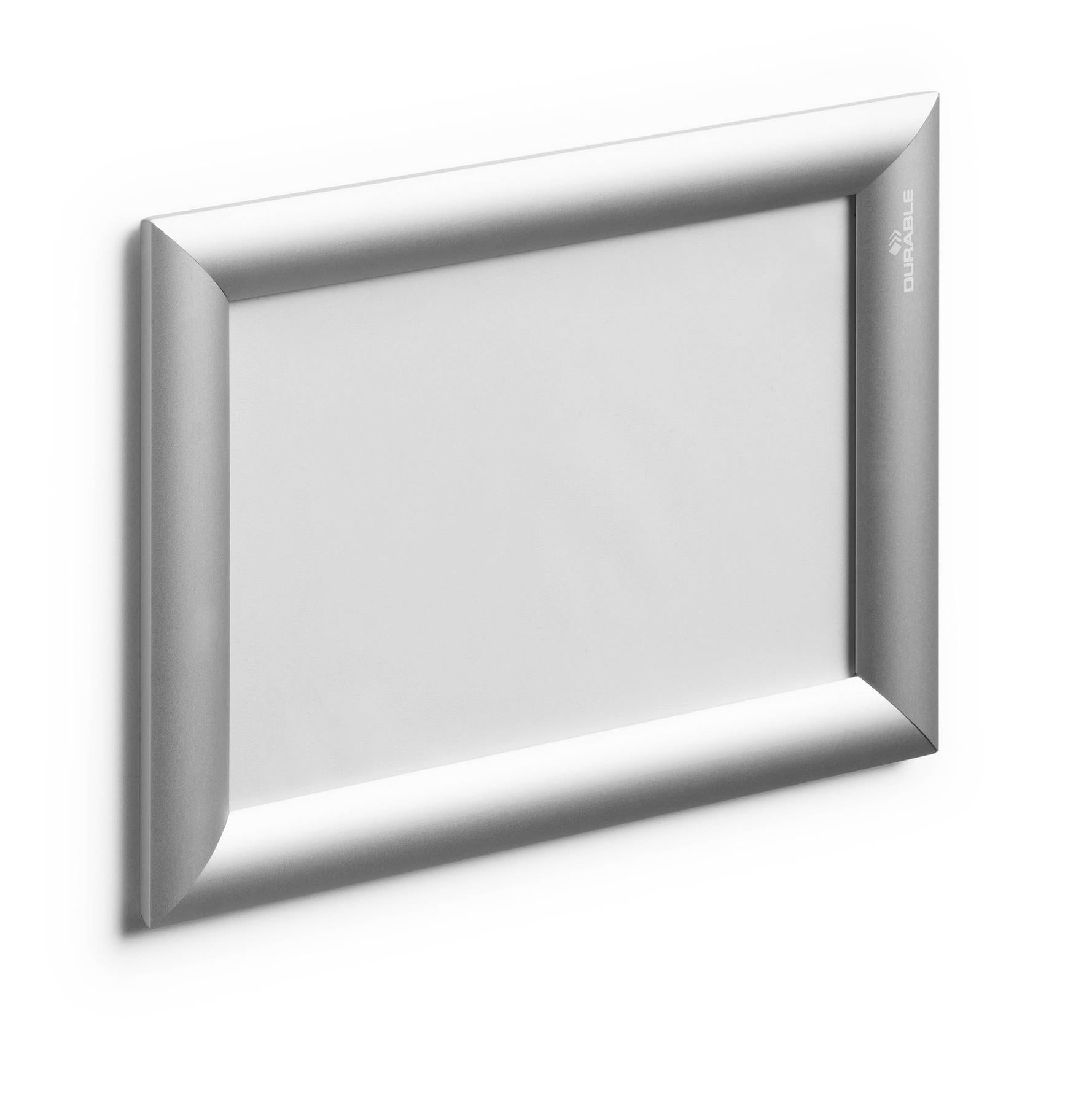 Durable Aluminium Snap Frame Retail Clip Poster Holder Notice Board | A5 Silver