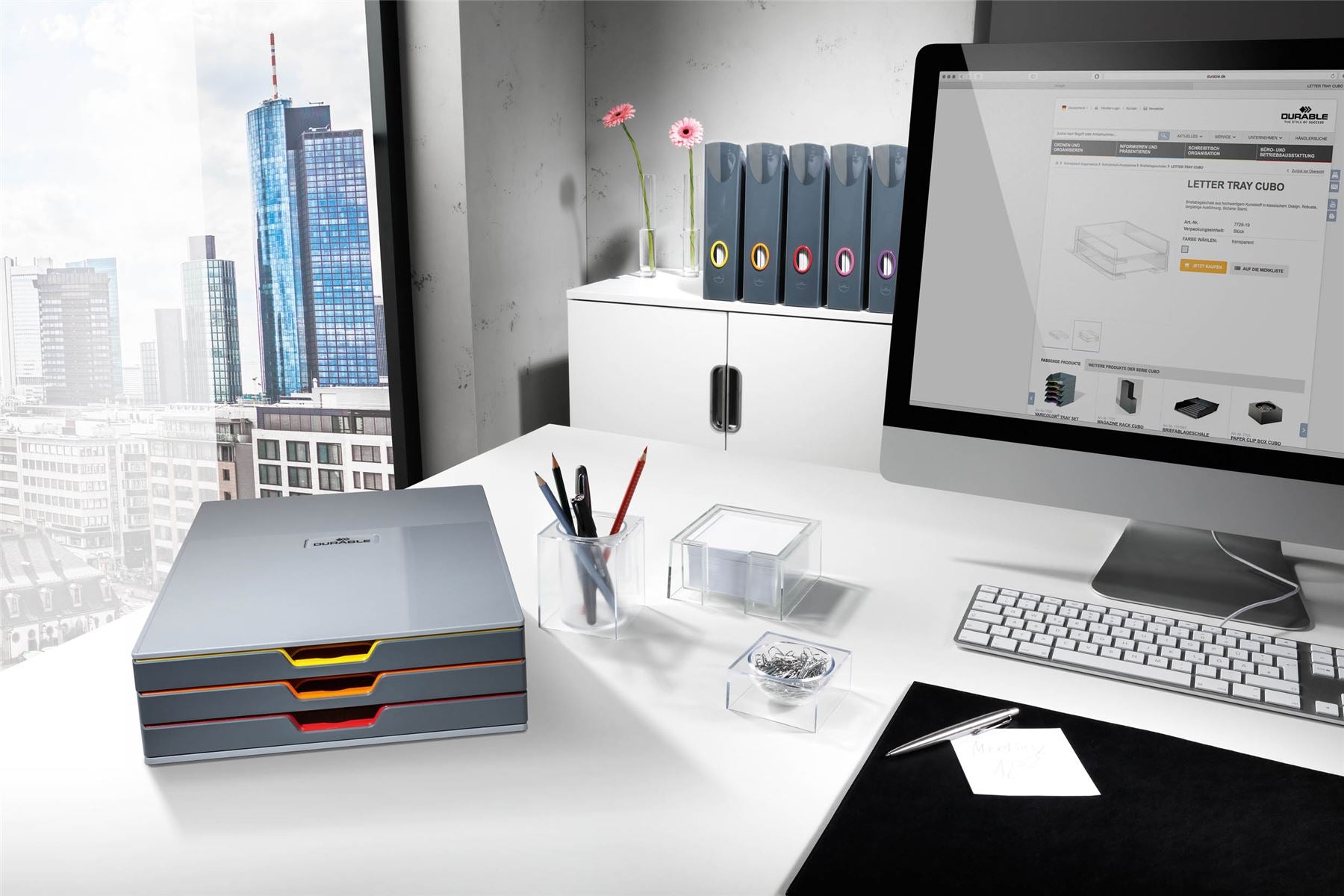 Durable VARICOLOR Magazine Rack Document Desk File Organiser | 5 Pack | A4