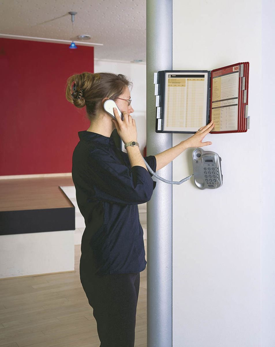 Durable SHERPA WALL 10 Display Panel Document Split Flap Index | A4 Colour Coded