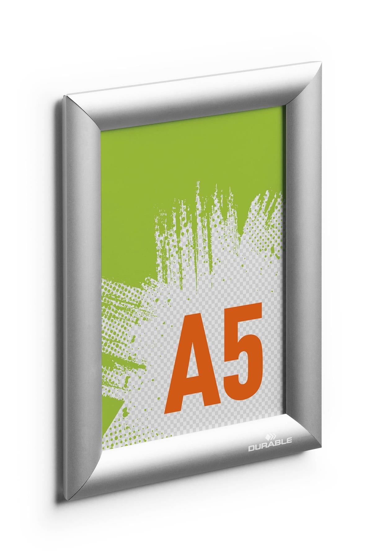 Durable Aluminium Snap Frame Retail Clip Poster Holder Notice Board | A5 Silver