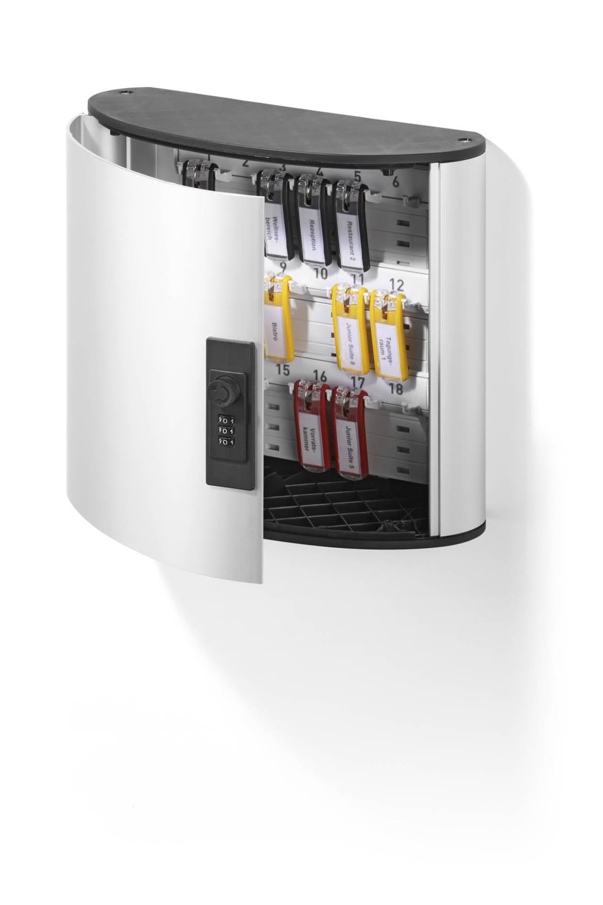 Durable Key Safe 18 Combination Lock Box | Holds 18 Keys | Includes 6 Key Clips