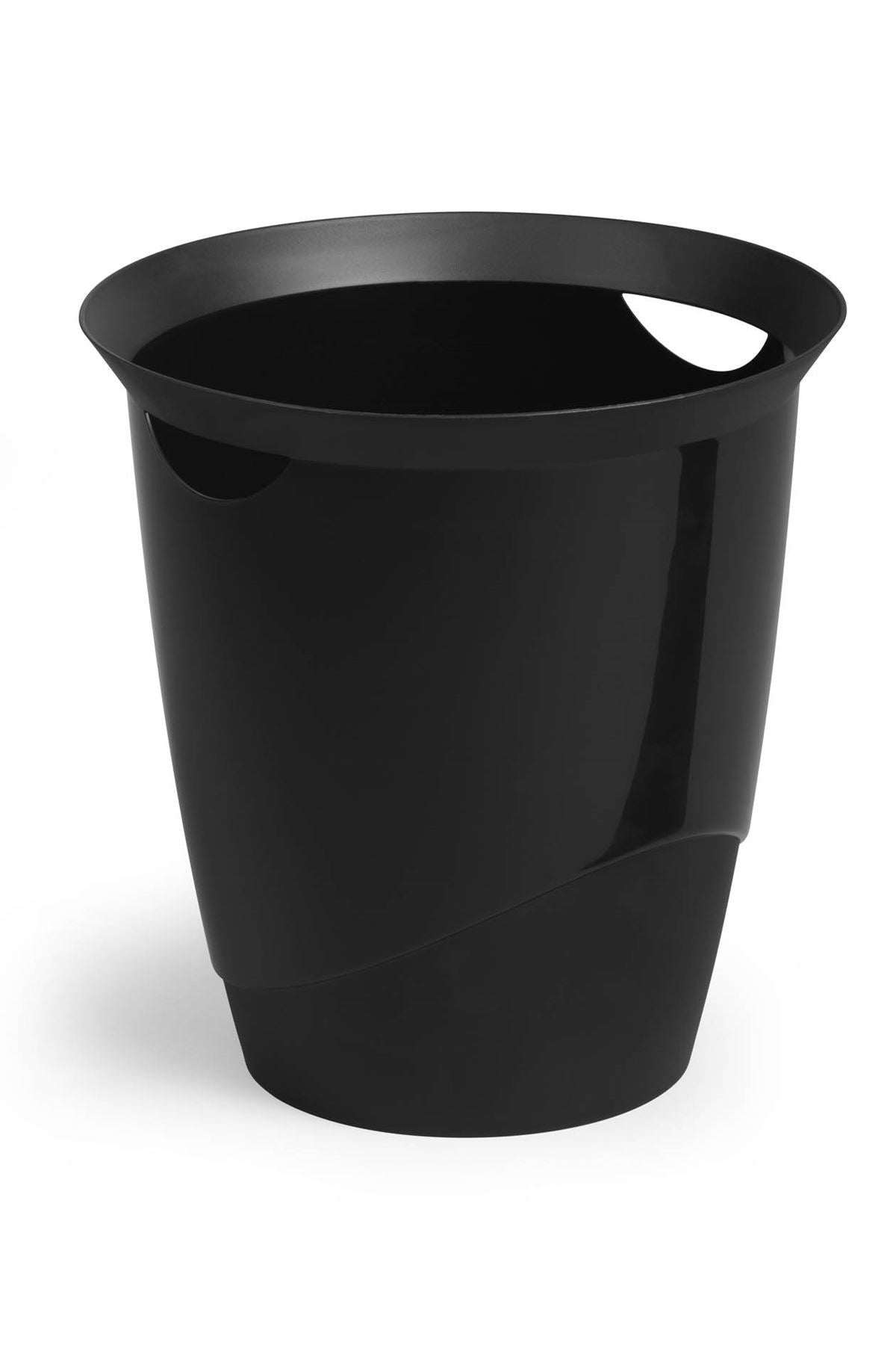 Durable TREND Plastic Waste Recycling Bin | 16 Litre | Black