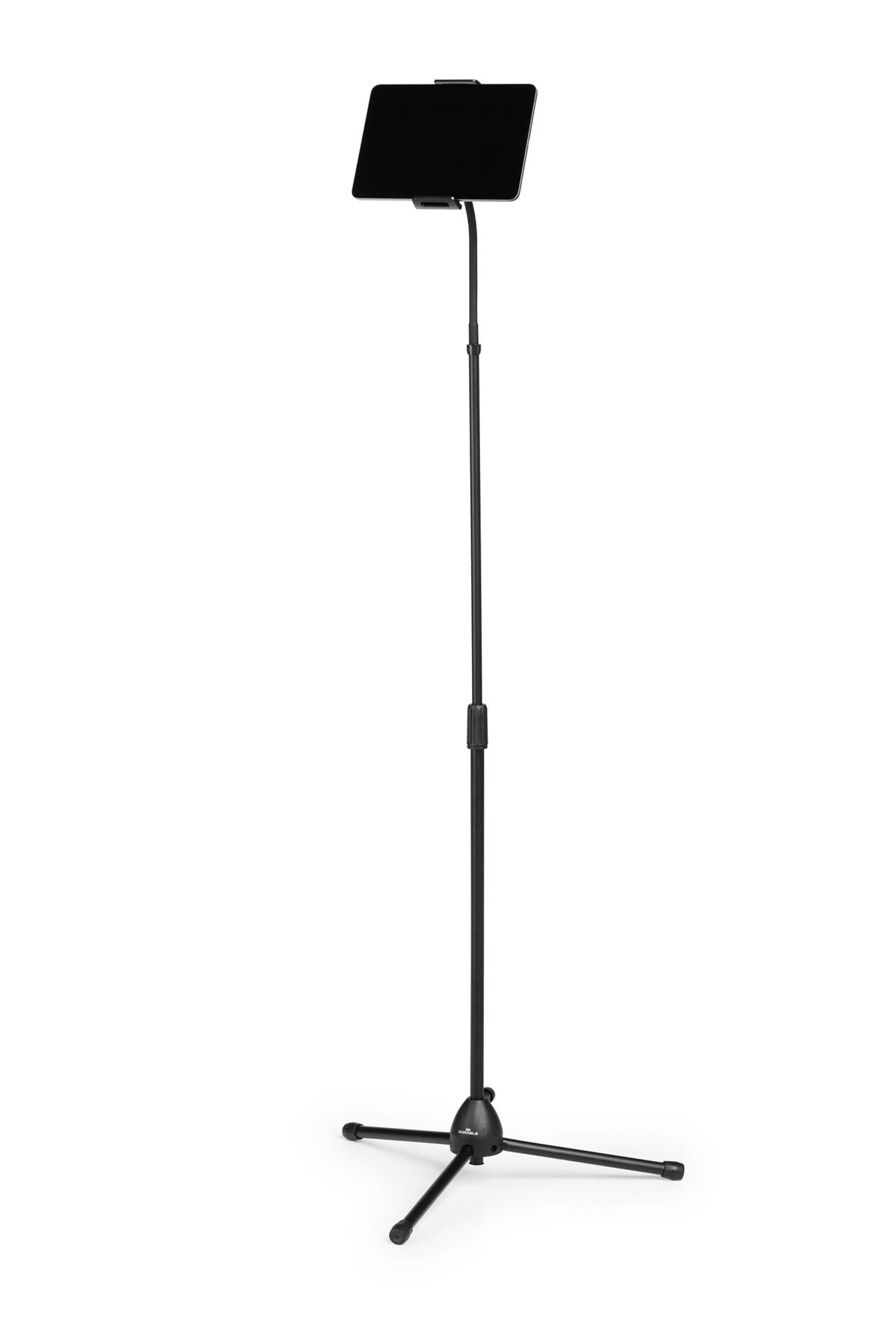 Durable TWIST Desk and Floor Gooseneck Tablet Phone Holder iPad Stands | Black