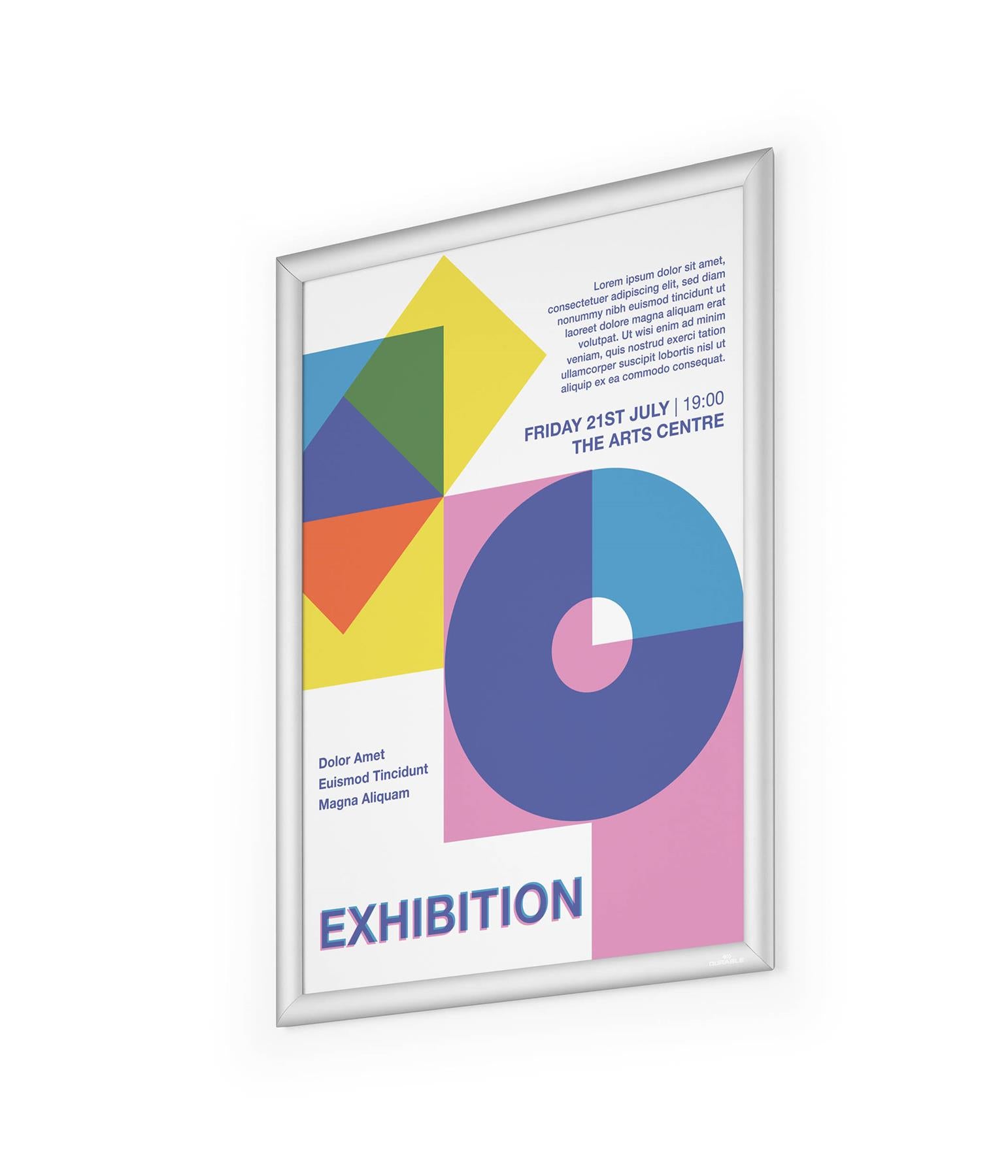 Durable Aluminium Snap Frame Retail Clip Poster Holder Notice Board | A2