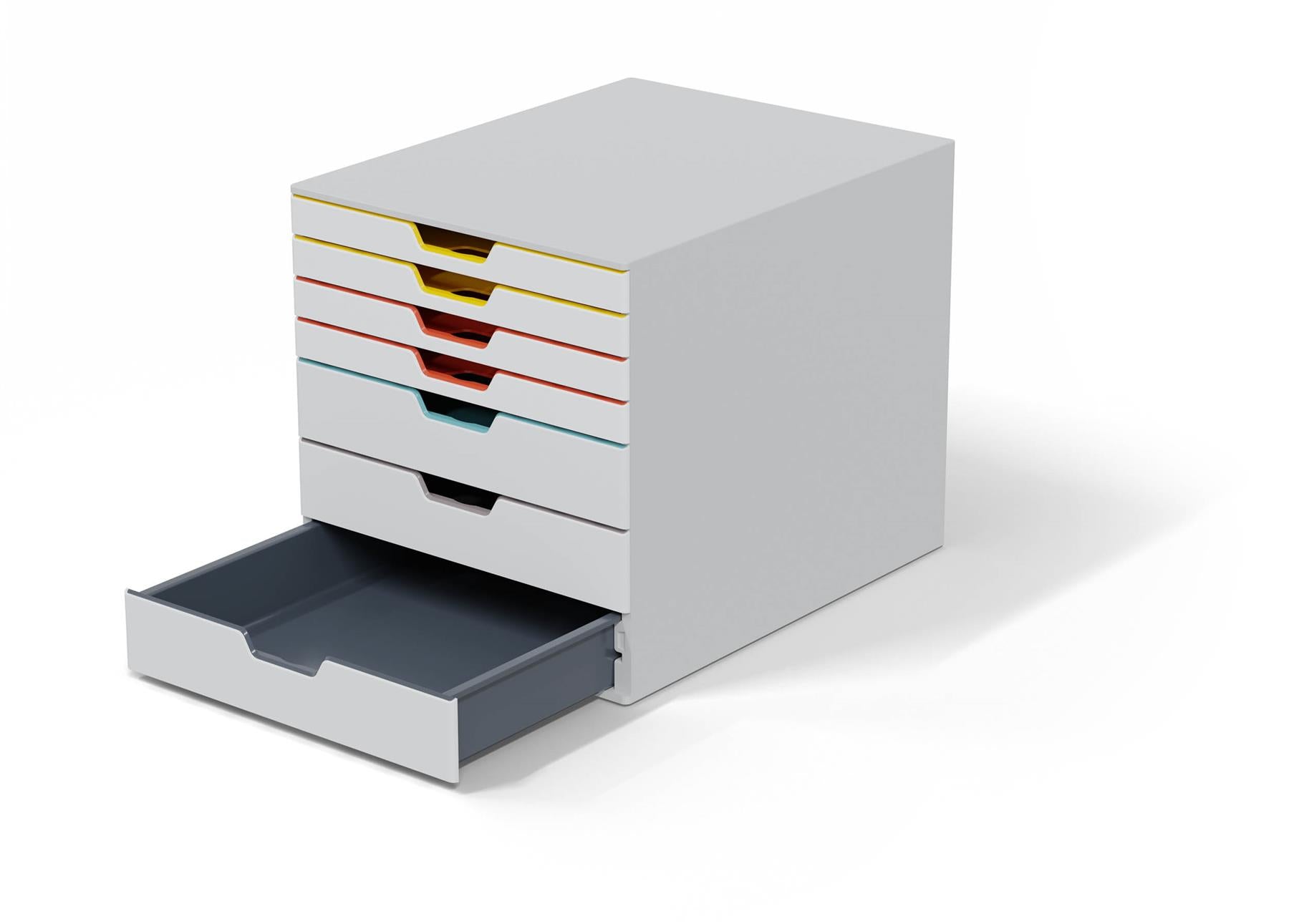 Durable VARICOLOR MIX Desktop Organiser 7 Drawer Colour Coded Storage | A4+