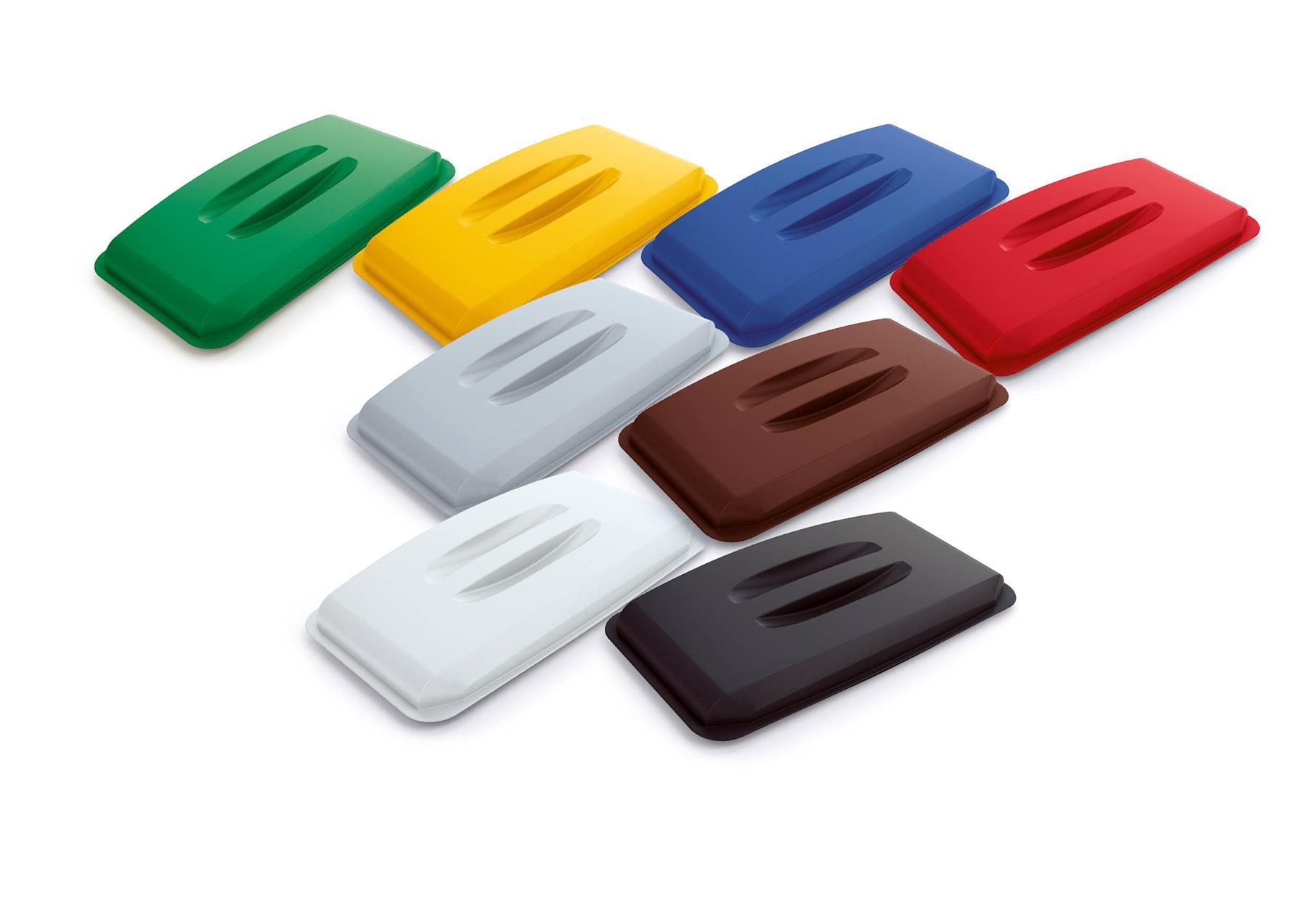 Durable ECO 60L Bin Lid Grey | Recycled Plastic Rectangular Lid | DURABIN