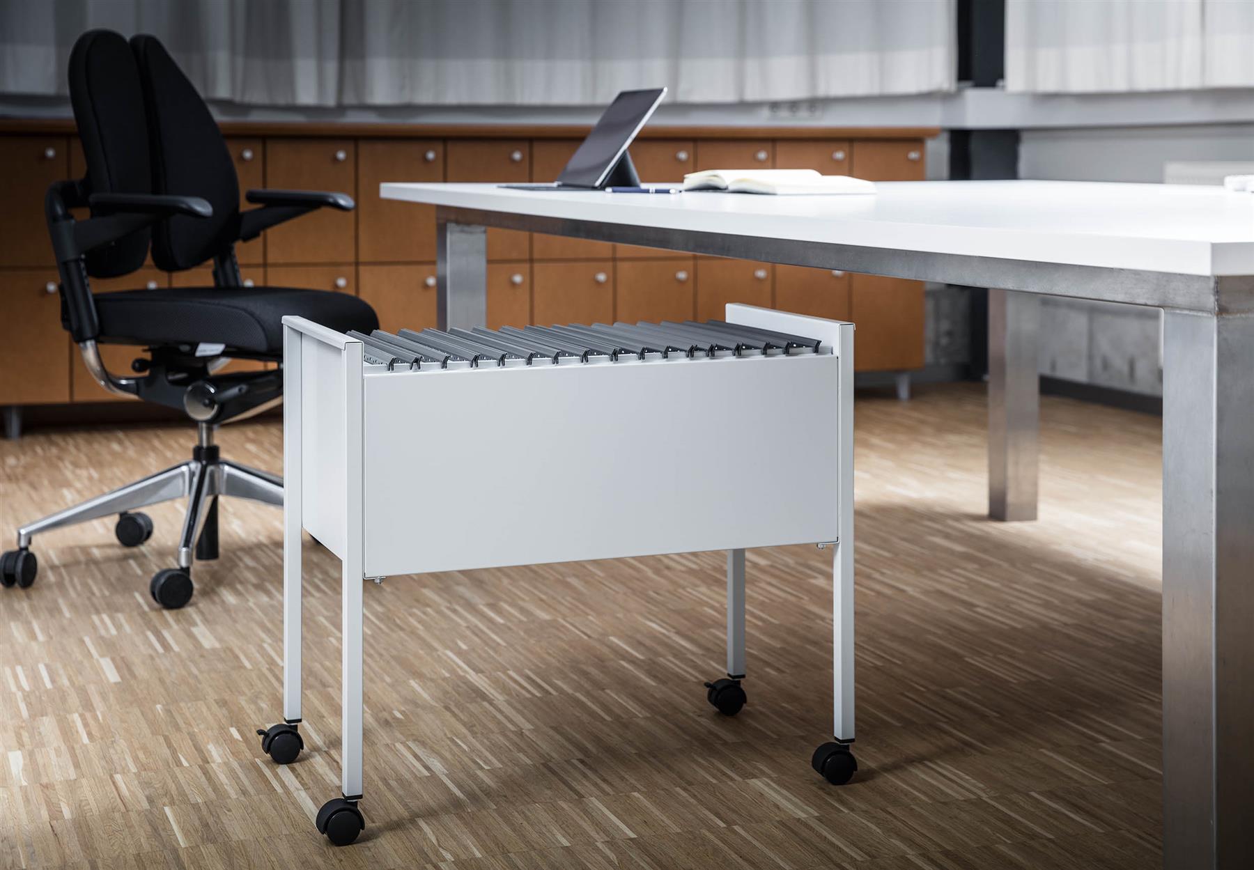 Durable ECO Universal Suspension File Trolley | for 80 A4 Folders | Grey