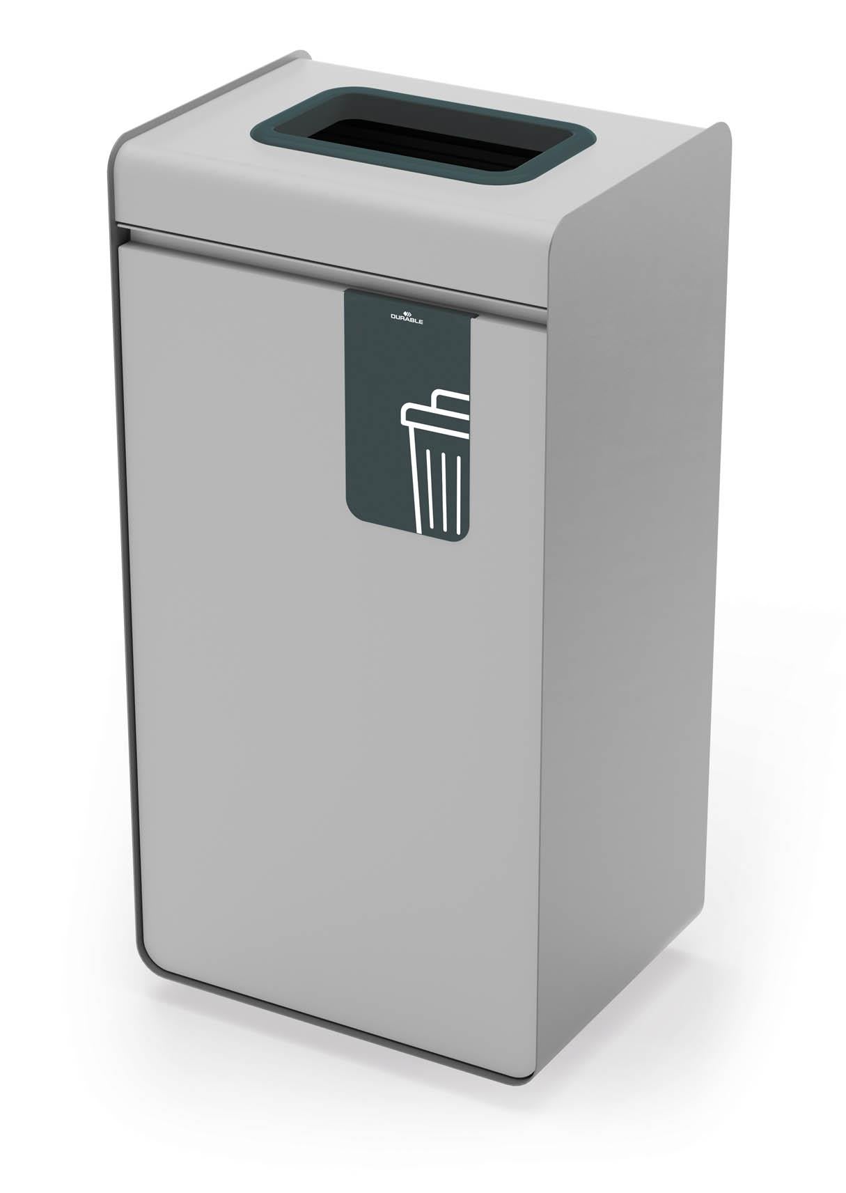 Durable 55L General Waste Bin | Sheet Steel Recycling Separation Bin | DURASORT®