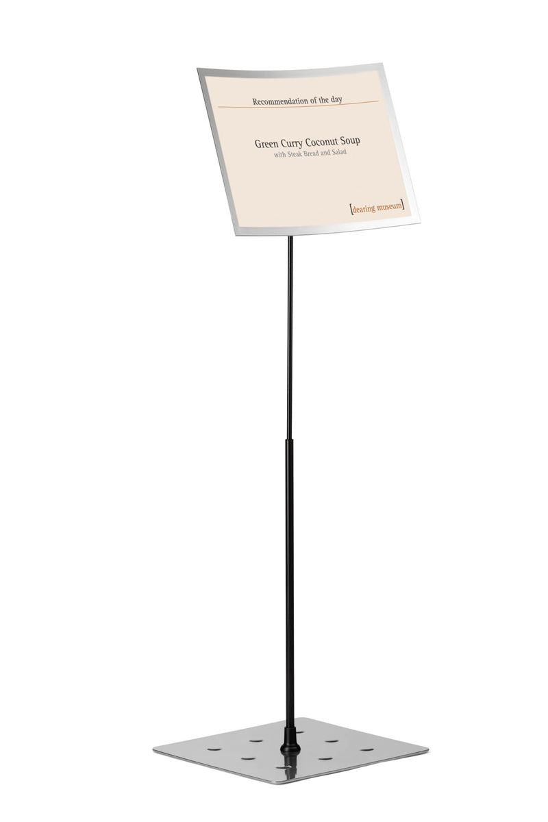 Durable DURAVIEW Adjustable Floor Display Stand Sign | A3 Duraframe | 82-136 cm