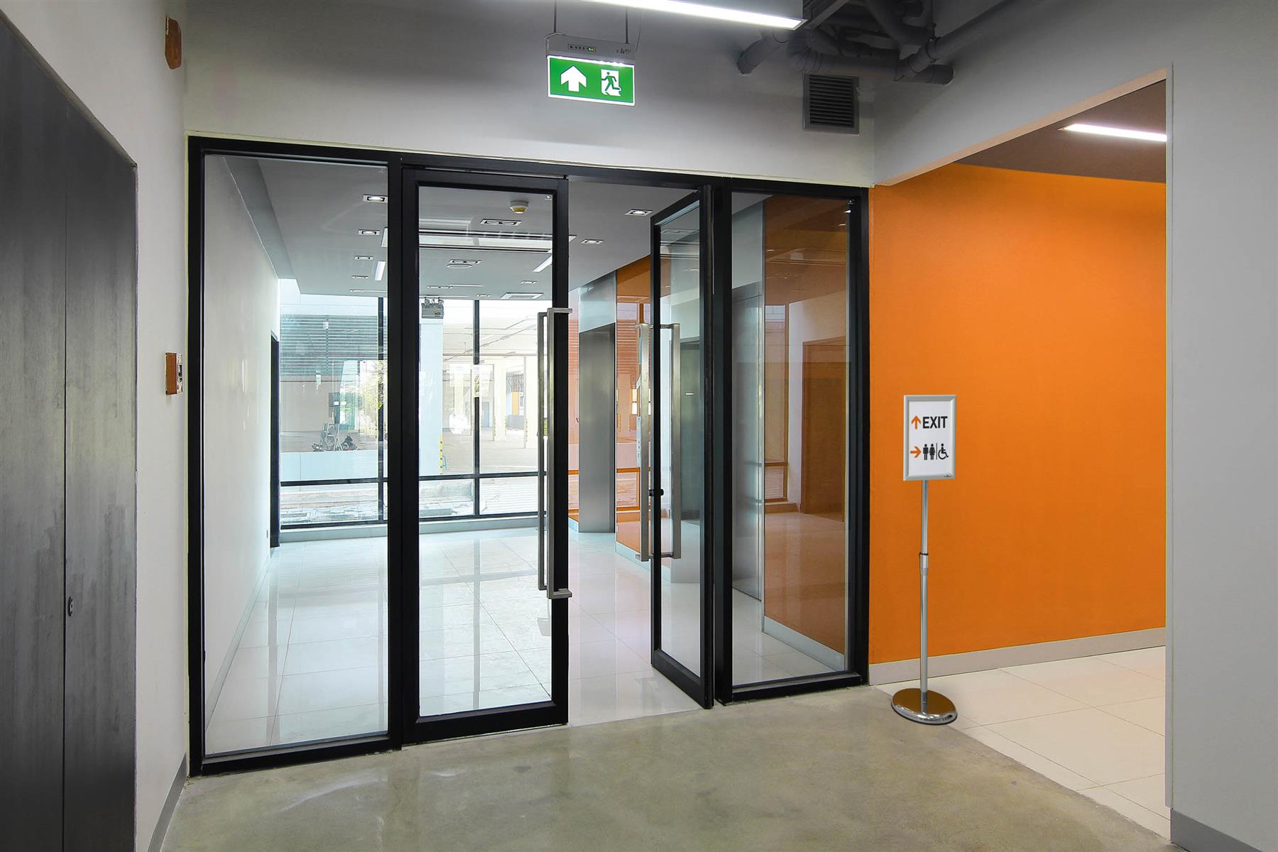 Durable Floor Stand with Aluminium Snap Frame Menu Poster Display | A4