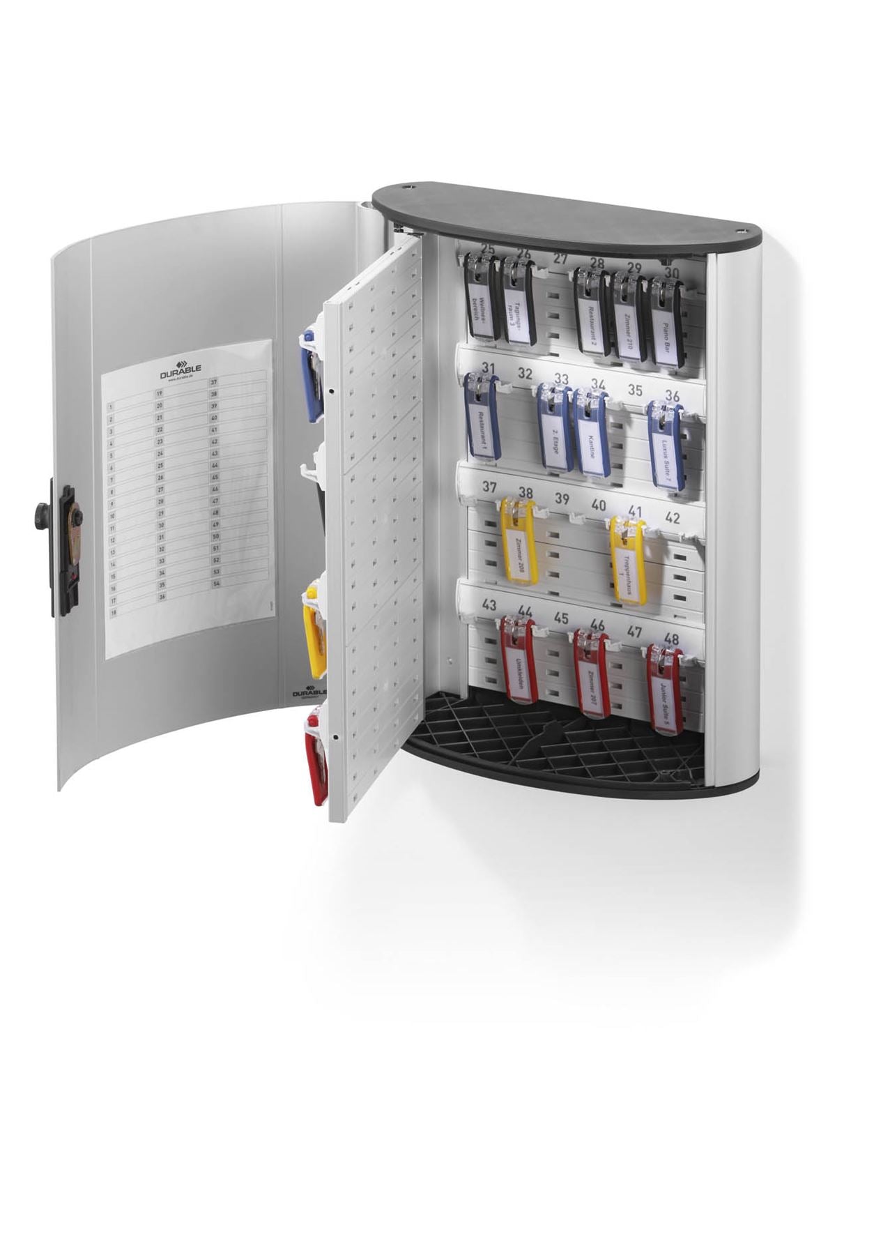 Durable Key Safe 48 Combination Lock Box | Holds 48 Keys | Includes 6 Key Clips