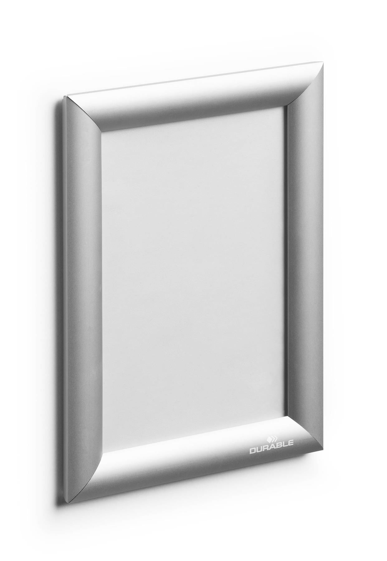 Durable Aluminium Snap Frame Retail Clip Poster Holder Notice Board | A5 Silver