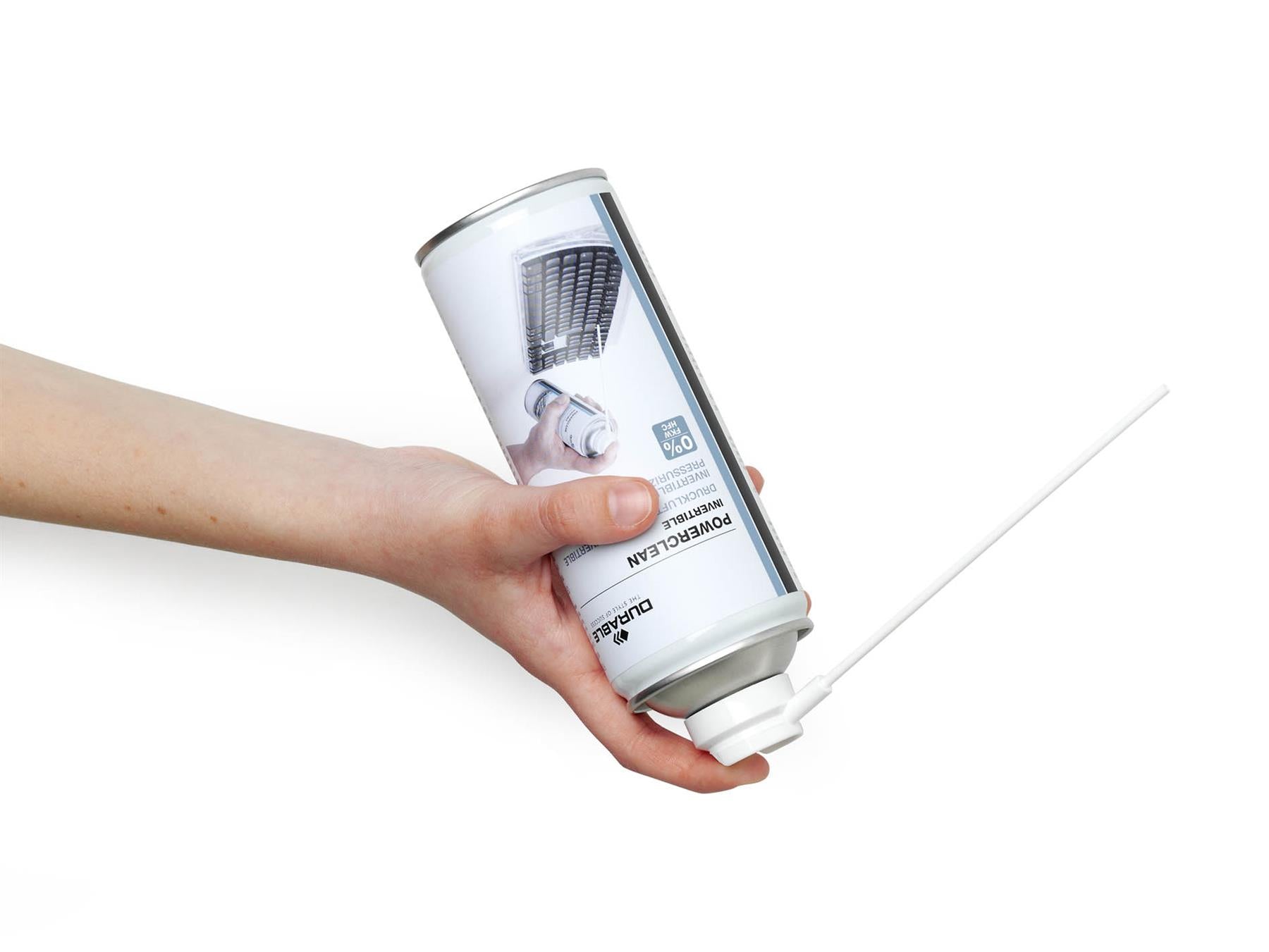 Durable POWERCLEAN Invertible Compressed Air Duster Keyboard PC Cleaner | 200ml