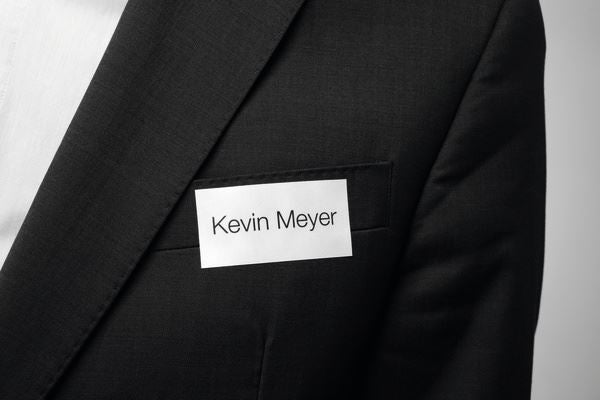 Durable BADGEFIX Self Adhesive Name Tags for Clothing A4 | 240 Badges | 40x75mm