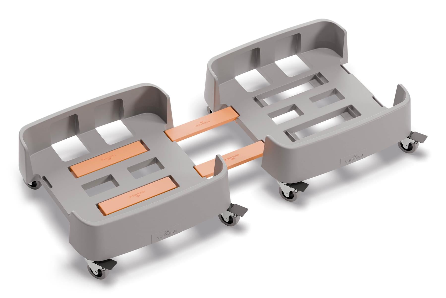 Durable 90L Linkable Bin Trolley | Robust Modular Waste Trolley for DURABIN Bins