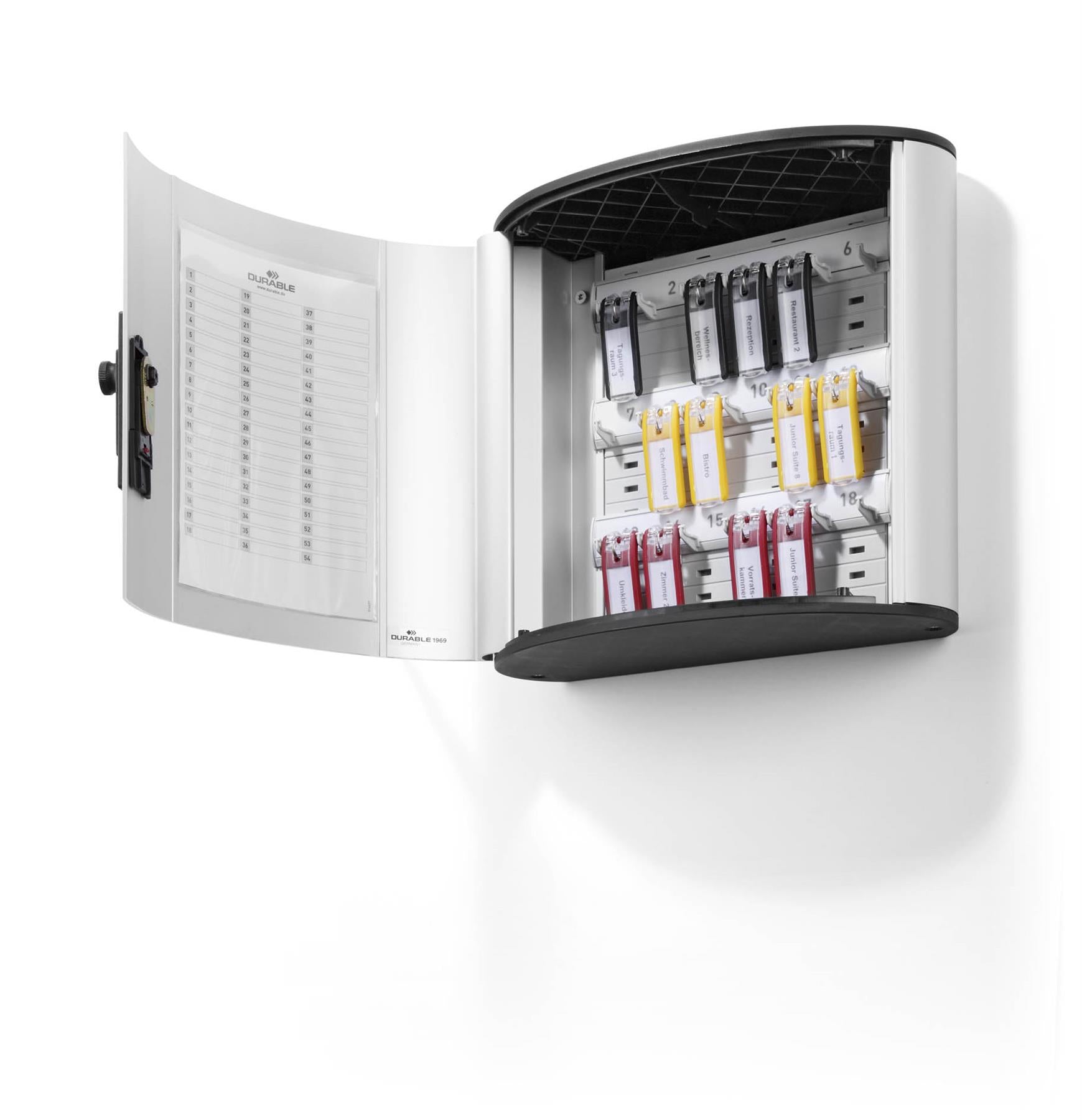 Durable Key Safe 18 Combination Lock Box | Holds 18 Keys | Includes 6 Key Clips